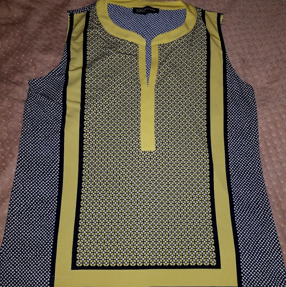 JONES NEW YORK, sleeveless top, large